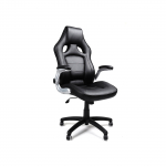 Žaidimų ar biuro kėdė ergonominė juoda Pu oda