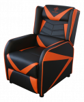 Žaidimų fotelis DELTACO GAMING PU oda, juodas/oranžinis / GAM-087|GAM-087