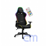 Žaidimų kėdė Huzaro Force 6.3 RGB Mesh, juoda