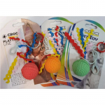 Žaislas katei FLYING BALL 4cm ant gumytės