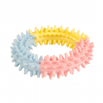 Žaislas šuniukams TPR dygliuotas žiedas 11cm - S - 11 cm