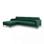 Žalia kampinė sofa Cosmopolitan Design Bali, kampas kairėje