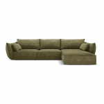 Žalia kampinė sofa (dešinysis kampas) Vanda - Mazzini Sofas