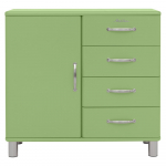 Žalia žema komoda 98x92 cm Malibu - Tenzo