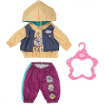 Zapf Creation BABY born outfit with hoody 43cm, doll accessories (including clothes hanger) 832615