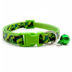 Zoo Camo Green antkaklis katėms ir šunims žalias; 19-32cm