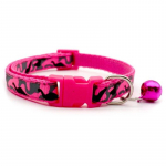 Zoo Camo Pink antkaklis katėms ir šunims rausvas; 19-32cm