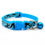 Zoo Camo Sky Blue antkaklis katėms ir šunims žydras; 19-32cm