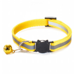 ZOO Reflex antkaklis katėms ir šunims atspindintis šviesą, geltonas; 20-32cm
