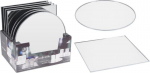 Žvakidė MIRROR PLATE, įvairių formų, sidabro sp., 25 cm