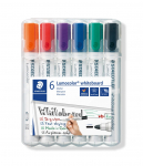 Žymeklis baltai lentai STAEDTLER LUMOCOLOR 351, 2 mm, 6 spalvų rinkinys