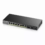 Zyxel GS1100-10HP v2, nevaldomas, Gigabit Ethernet (10/100/1000), maitinimas per Ethernet (PoE), montuojamas ant sienos