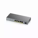 Zyxel GS1350-6HP-EU0101F, valdomas, L2, Gigabit Ethernet (10/100/1000), maitinimas per Ethernet (PoE), montuojamas ant sienos