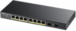 ZYXEL GS1900-10HP, 8-PORT GBE L2 POE SMART SWITCH + 2 SFP SLOTS, 802.3AT, DESKTOP, FANLESS, 70 WATT, V2 | GS1900-10HP-EU0102F