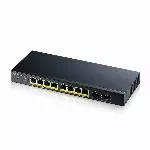 Zyxel GS1900-10HP, valdomas, L2, Gigabit Ethernet (10/100/1000), maitinimas per Ethernet (PoE), montuojamas ant sienos